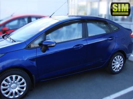 Дефлекторы окон (ветровики) Ford Fiesta SD 2010- (Форд Фиеста) SIM