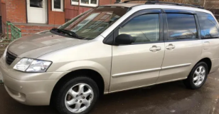 Дефлекторы окон (ветровики) Mazda MPV II 1999-2006"EuroStandard" (Мазда МПВ) Кобра Тюнинг